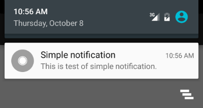 notification