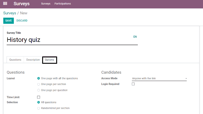 odoo survey