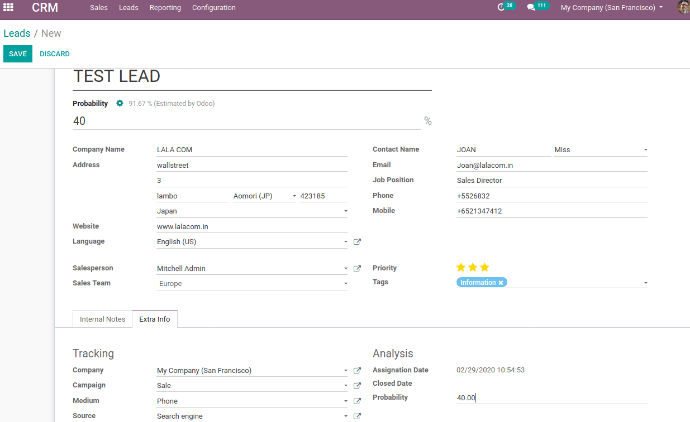 odoo crm