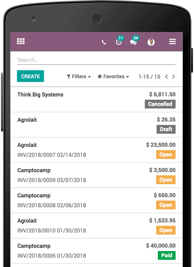 odoo accounting