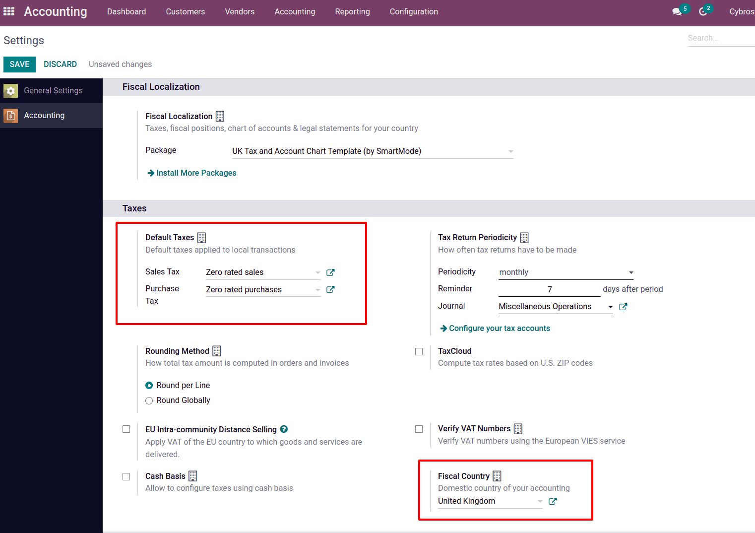 odoo accounting